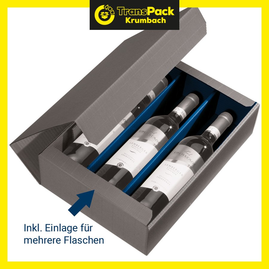 Inkl. Einlage für Flaschen, Abbildung bzw. Farbe kann abweichen Inkl. Einlage für Flaschen, Abbildung bzw. Farbe kann abweichen