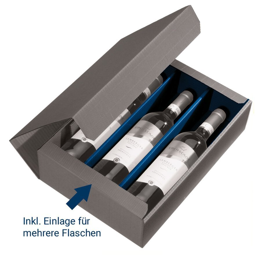 Inkl. Einlage f�r Flaschen, Abbildung bzw. Farbe kann abweichen