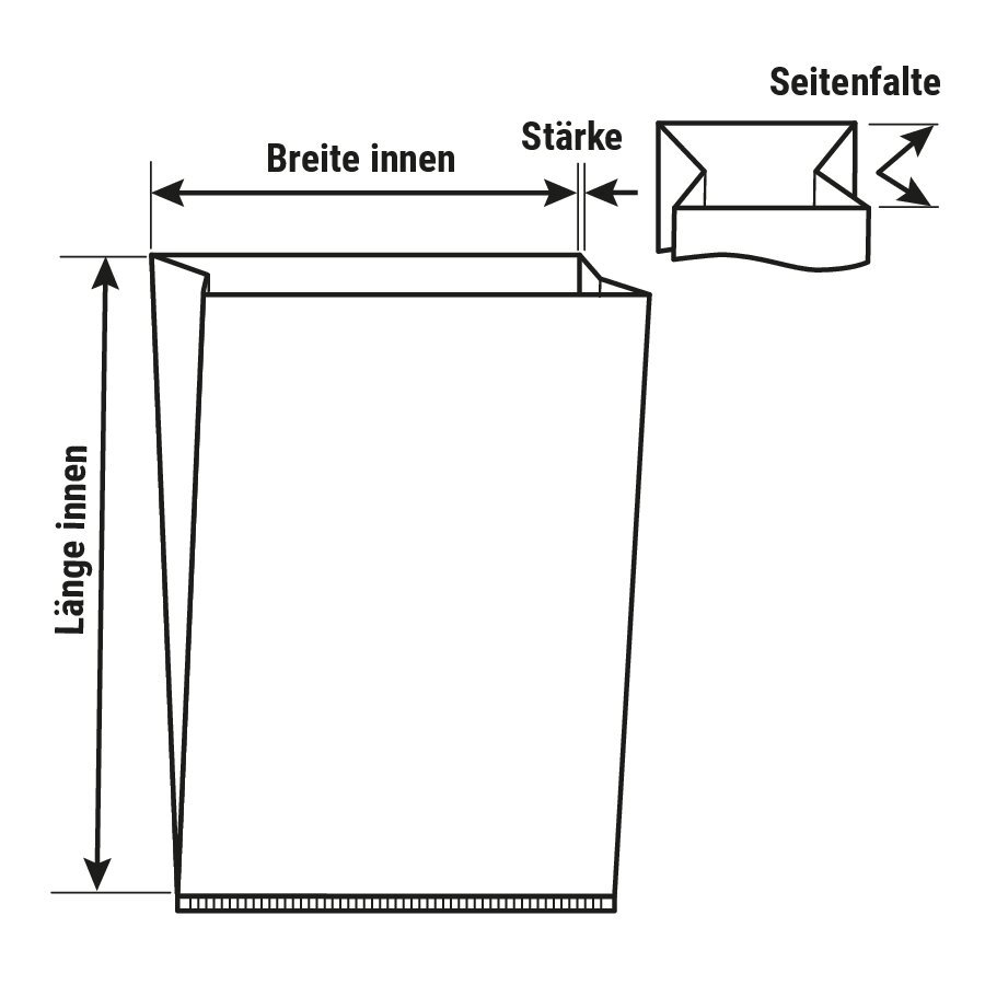 PE Seitenfaltensack, lose PE Seitenfaltensack, lose