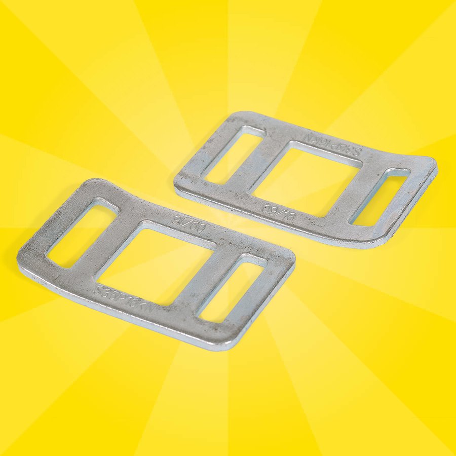 Doppelstegverschluss aus massivem Stahl fr zuverlssige Ladungssicherung