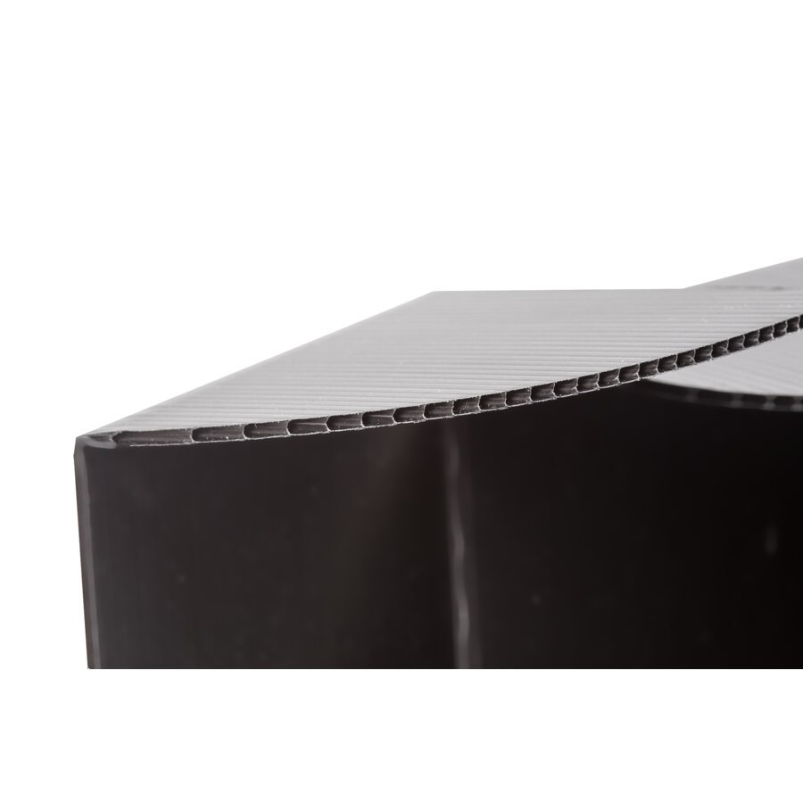 Die komplette Verpackung besteht aus hochwertiger PP-Kunststoffwelle