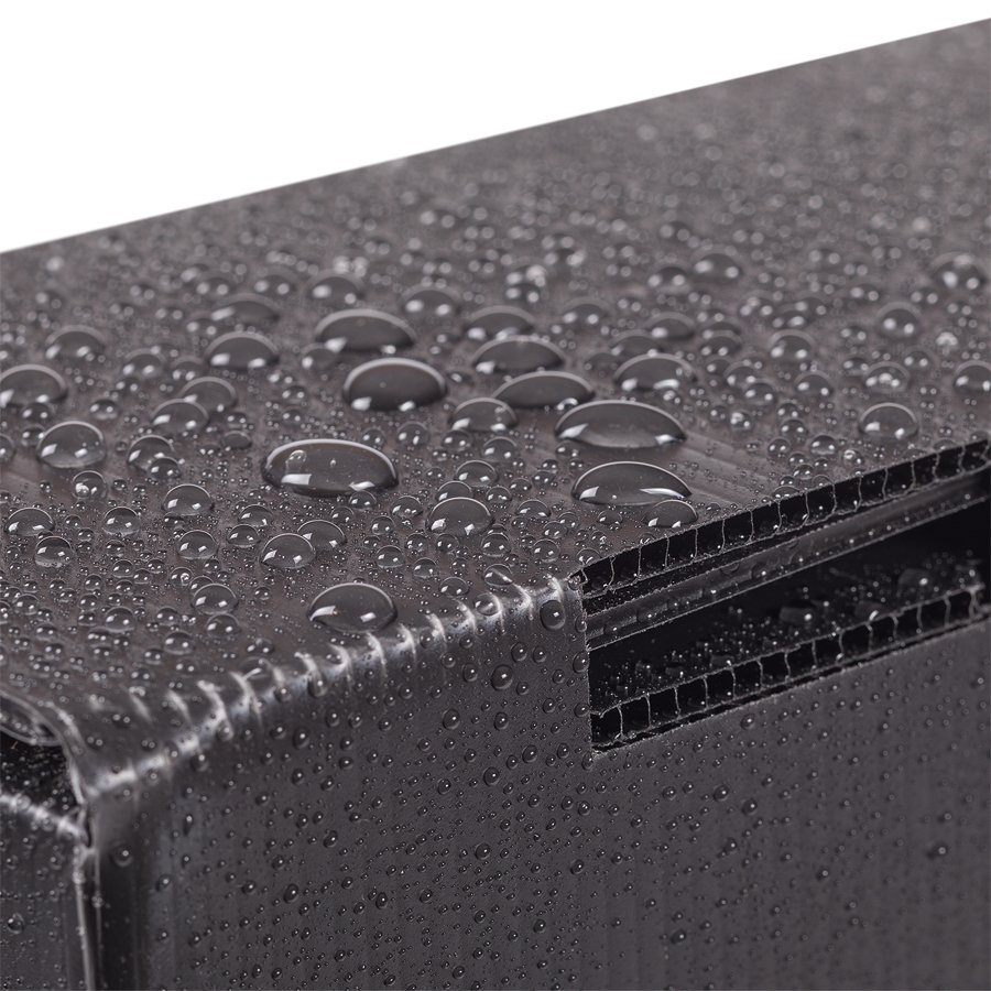 Die PP-Kunststoffwelle ist unempfindlich gegen Feuchtigkeit und Nsse