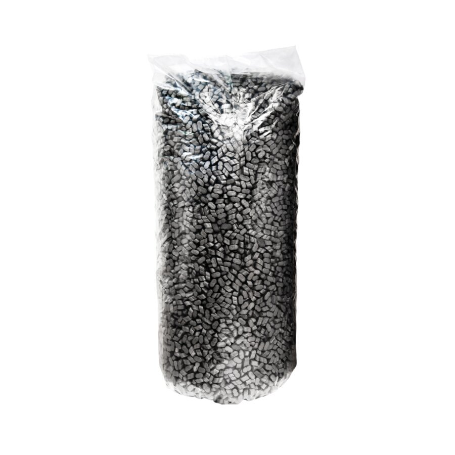 Die Chips sind komplett aus recyceltem Material hergestellt und selbst ebenfalls zu 100% recycelbar