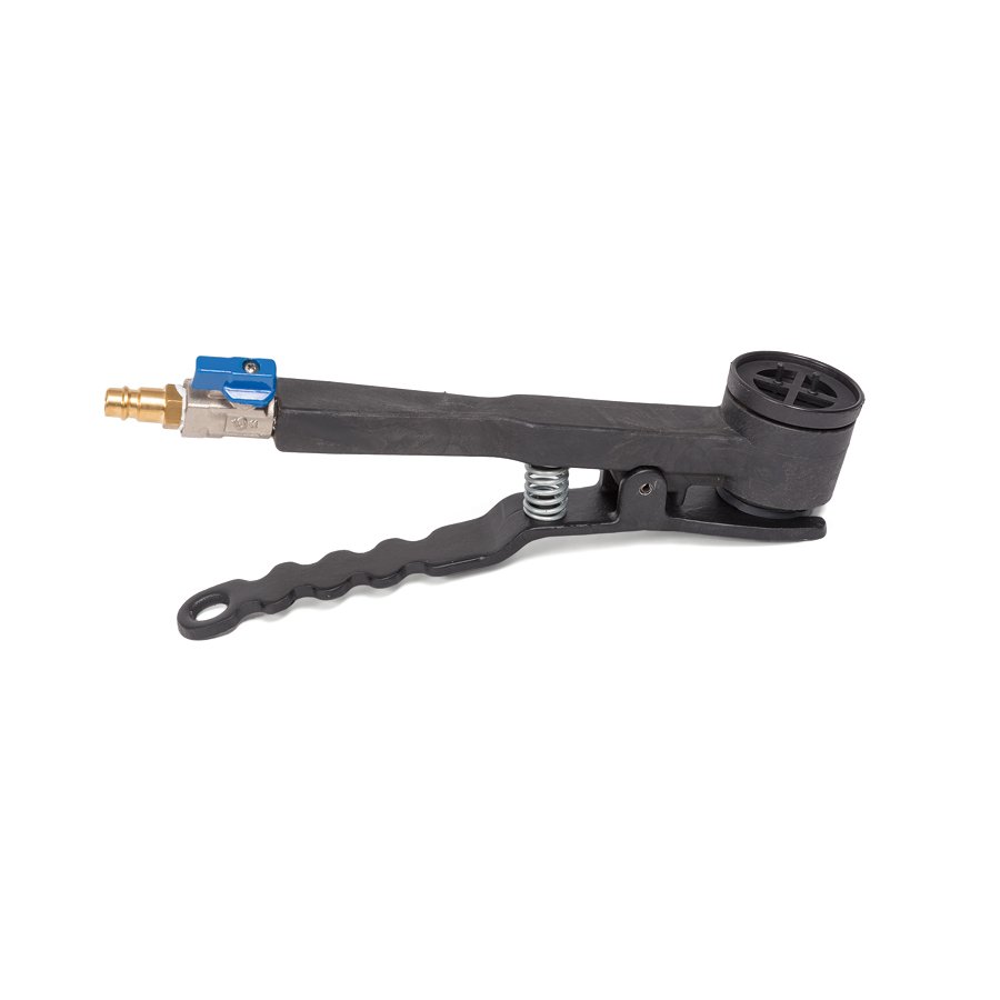 Das Fllgert aus stabilem Kunststoff ist mit allen handelsblichen Kompressoren kompatibel