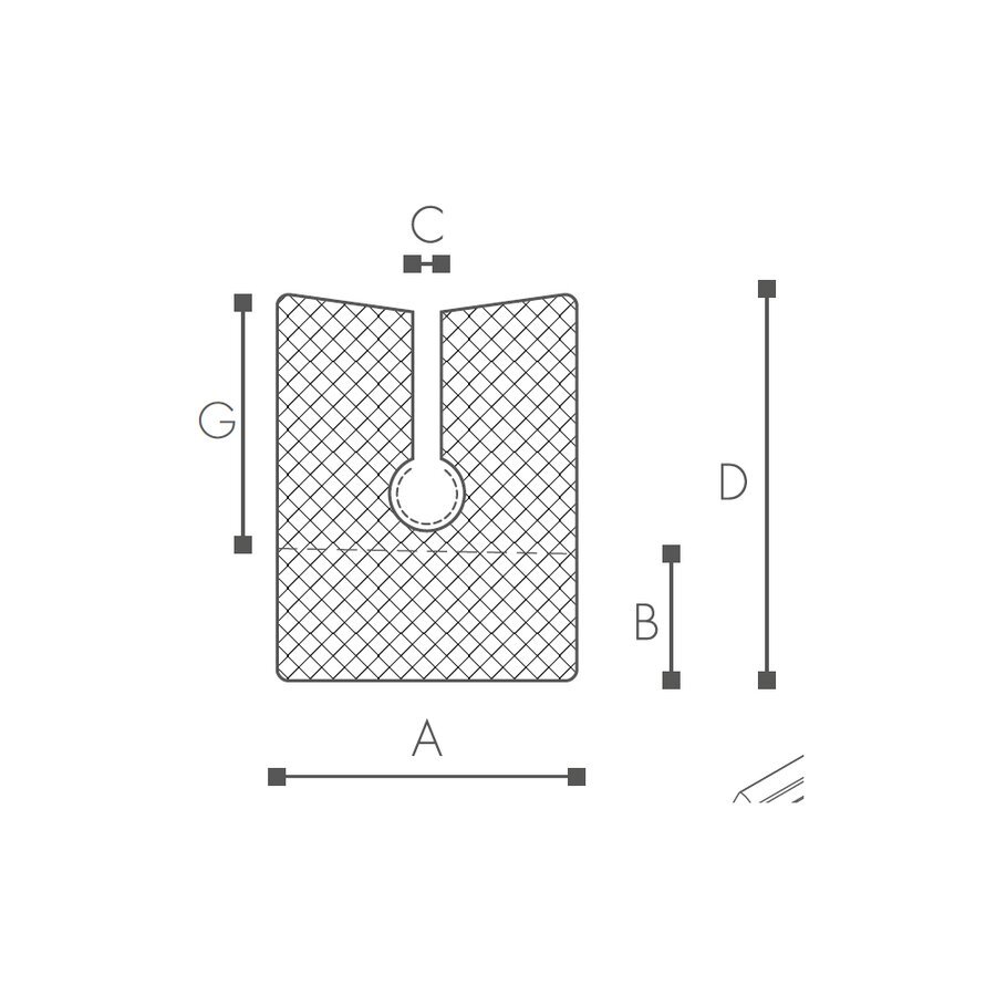 Abmessungen des Schaumprofils Typ EP CYC mit Lochverstärkung (siehe Preistabelle) Abmessungen des Schaumprofils Typ EP CYC mit Lochverstärkung (siehe Preistabelle)