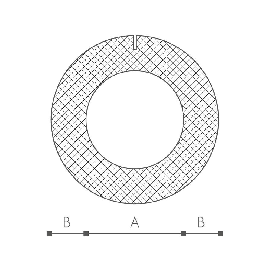Abmessungen der Schaumprofile (siehe Preistabelle)