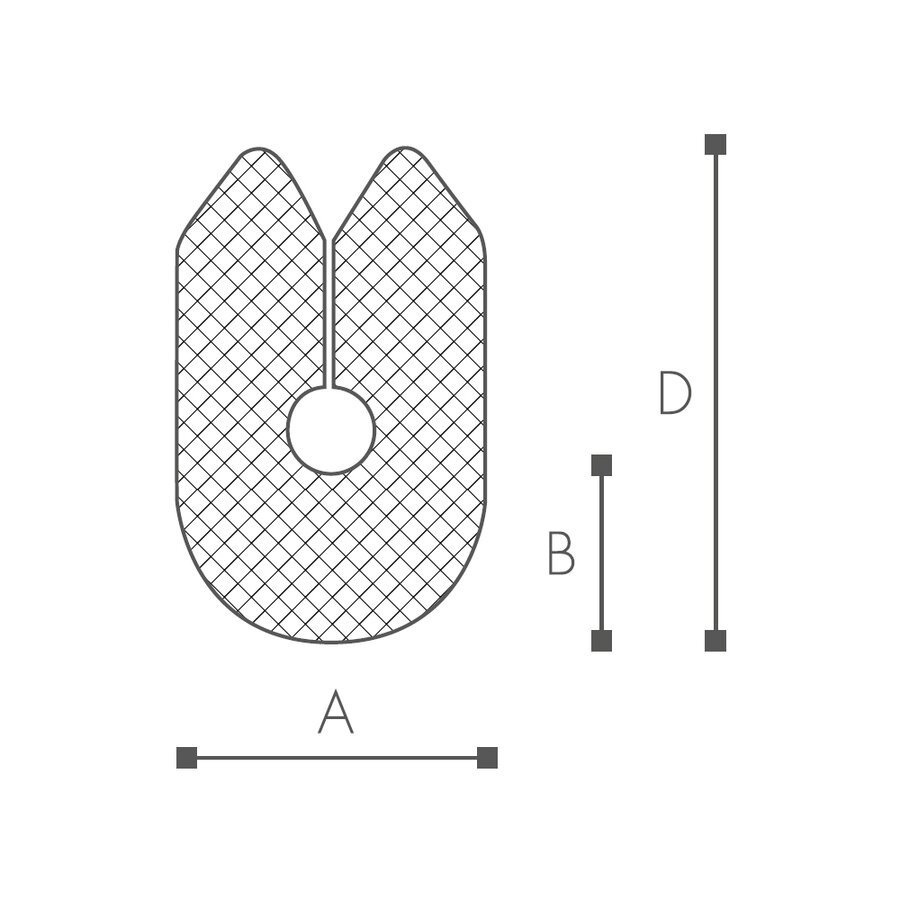 Abmessungen des Schaumprofils (siehe Preistabelle)