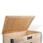 Der stabile Deckel fr unsere Holz-Aufsatzrahmen im Palettenformat schtzt Ihre Ware vor Staub und Schmutz