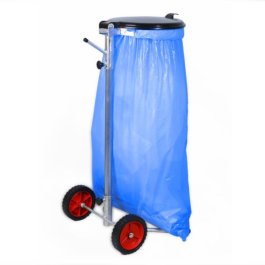 Mobiler Müllsackständer mit großen Rädern Mobiler Müllsackständer mit großen Rädern