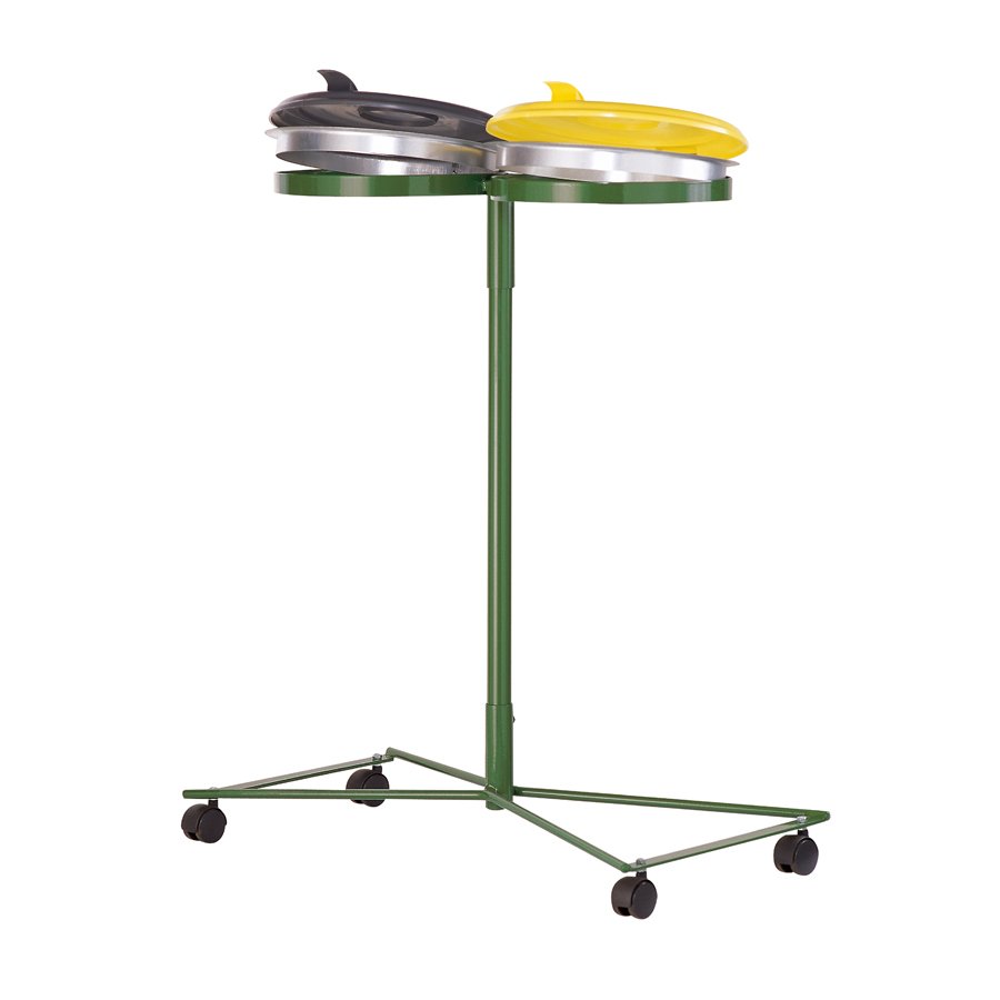 Fahrbarer Müllsackständer mit 2 Halterungen für 70 - 120 Liter Müllsäcke Fahrbarer Müllsackständer mit 2 Halterungen für 70 - 120 Liter Müllsäcke