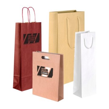 Flaschentüte aus Kraftpapier, bedruckt