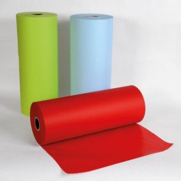 Farbiges Seidenpapier auf der Rolle