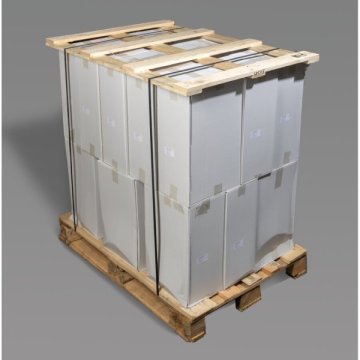 Palettendeckel aus Holz, bestehend aus 3 Unterzügen und 4 Deckbrettern