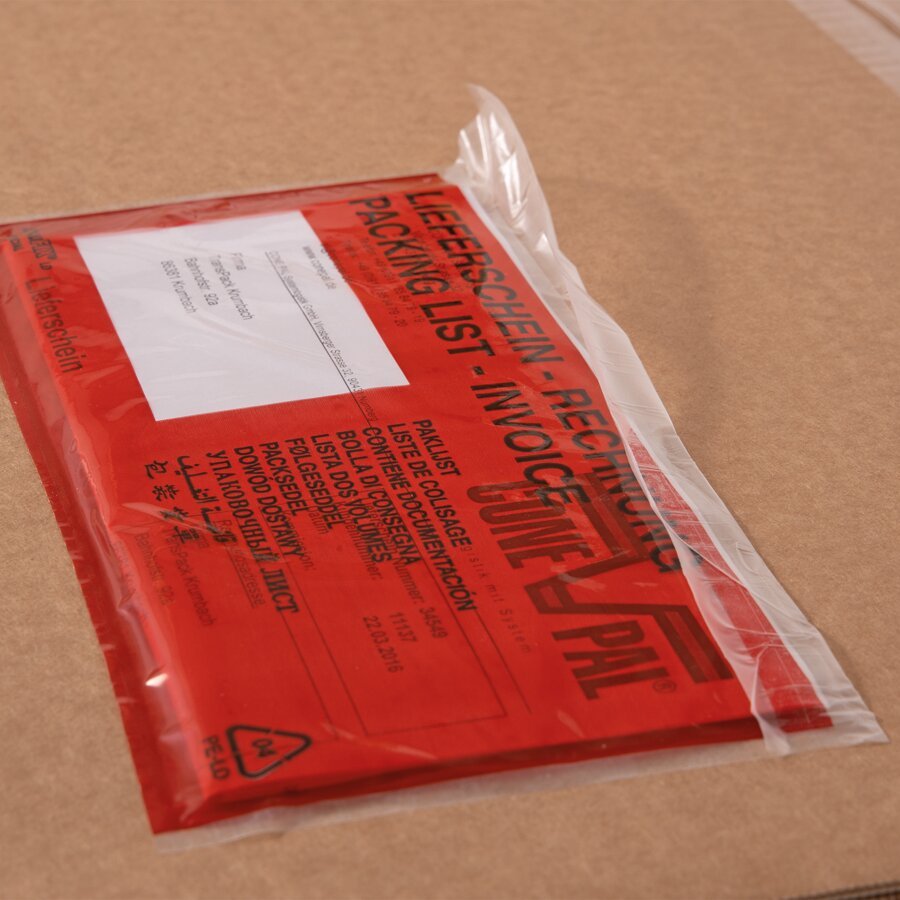 Dokumententasche mit Repetierverschluss zum mehrmaligen ffnen und Wiederverschlieen