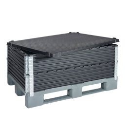 Kunststoffdeckel fr Palettenaufsatzrahmen