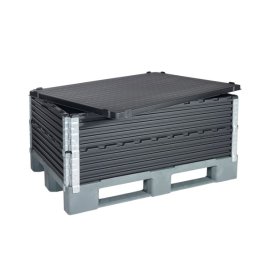 Kunststoffdeckel fr Palettenaufsatzrahmen