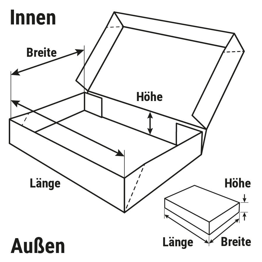 Klappschachtel zum Aufrichten