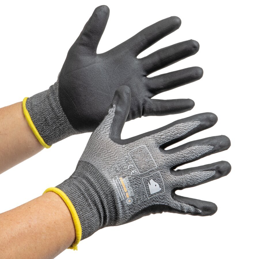 Feinstrickhandschuh mit Nitrilbeschichtung fr hohe Griffsicherheit bei angenehmem Tragekomfort