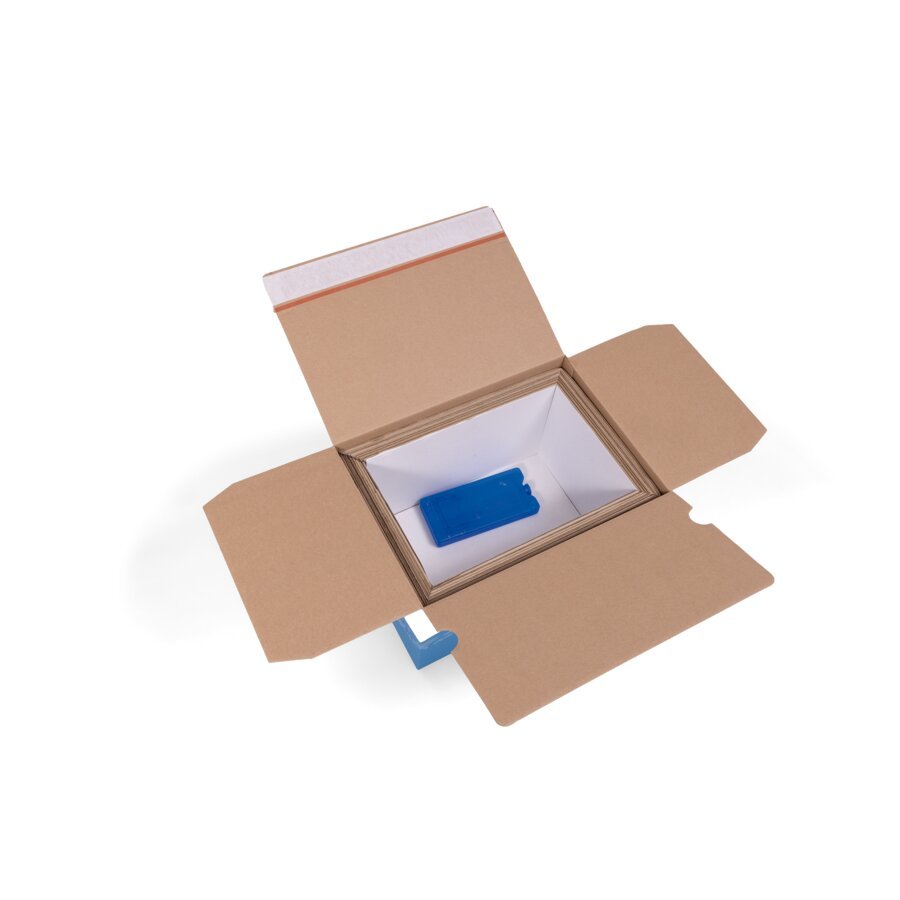 Khlakkus, Gelkissen und Trockeneis als optionale Einlage zur Khlung erhltlich