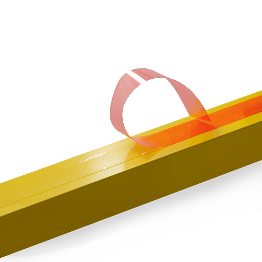 Transparentes Band, mit roter Abziehfolie