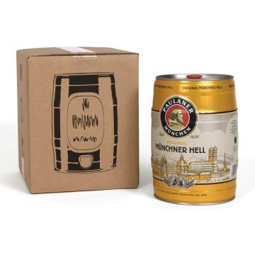 Faltkarton für ein 5 Liter Bierfass