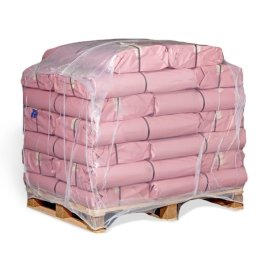 Schrumpfschlauchfolie mit Seitenfalte