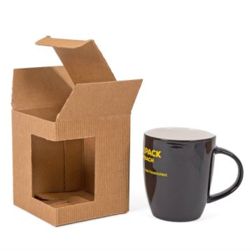 Präsentverpackung für Tassen in ansprechender offener Welle