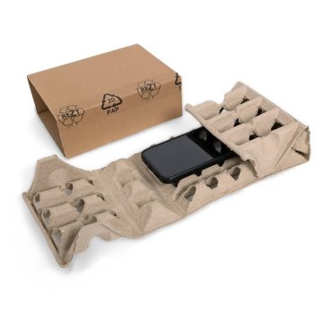 2-teilige Polsterverpackung, ideal für kleinere Packgüter, z. B. Elektronik geeignet