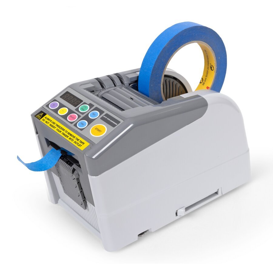 Vollautomatisiert, manuell oder sequenziell nutzbarer Klebebandspender Vollautomatisiert, manuell oder sequenziell nutzbarer Klebebandspender