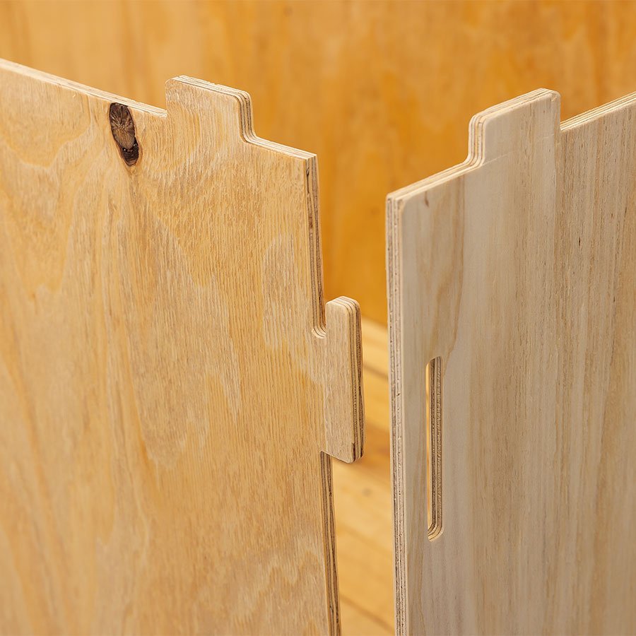 Diese Holzkiste zum Stecken ist wie ein Puzzle fr Erwachsene