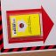 Anwendungsbild: Indikator wird gekippt - färbt sich langsam rot
