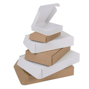 In Braun und Wei&szlig; mit &Ouml;ffnung an der kurzen Seite