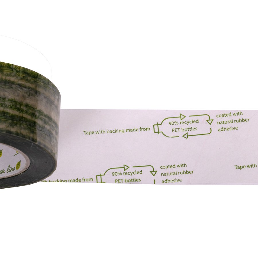Der grne Aufdruck macht die Nachhaltigkeit direkt sichtbar