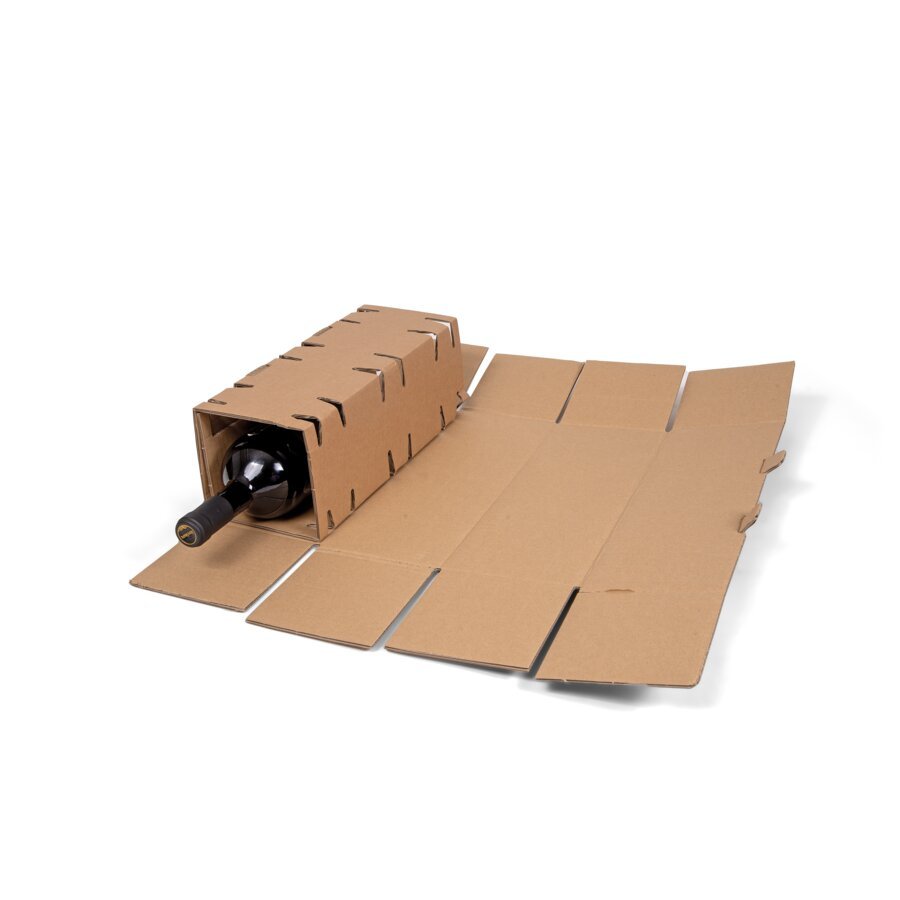 Ausfhrung fr Magnumflasche als Wickelkarton