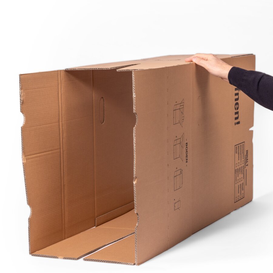 Aufbau: Karton aufrichten...