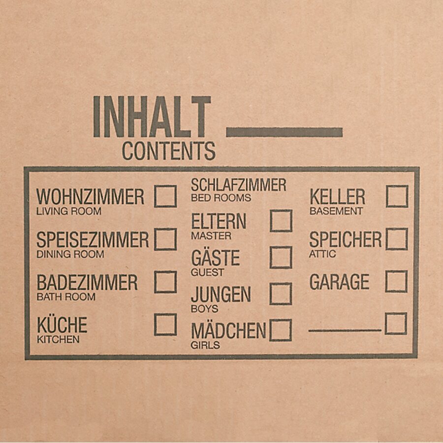 Beschriftungsfelder helfen bei der Organisation