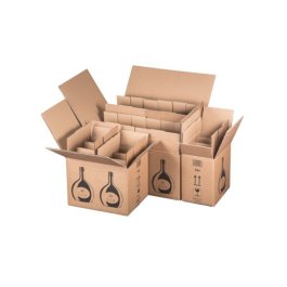 Flaschenkarton f�r Bocksbeutel