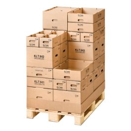 KLT-Behlter aus Wellpappe, stapelbar