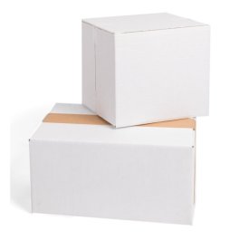 weiße Karton Faltschachteln 