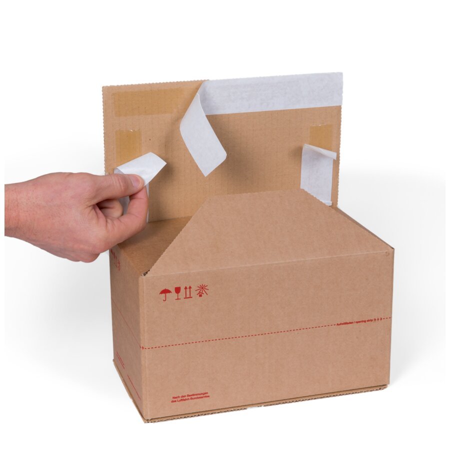 Luftfracht-Sicherheitskarton mit 3-seitigem SK-Verschluss