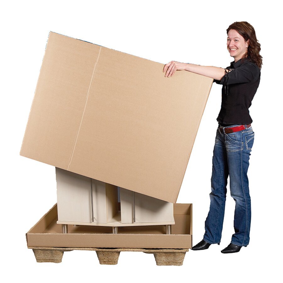 Der Ring lsst sich einfach ber das Packgut stellen