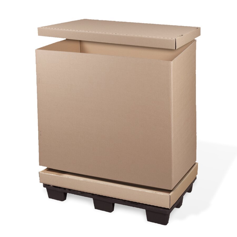 Klappbarer Palettencontainer ideal fr sperrige Gter