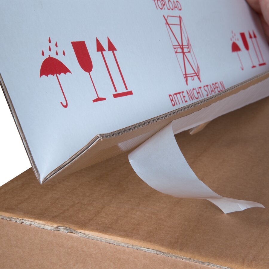 Bei den selbstklebenden Ausführungen können Sie auf das Umreifungsband zur Befestigung verzichten Bei den selbstklebenden Ausführungen können Sie auf das Umreifungsband zur Befestigung verzichten