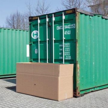 Faltkarton für Übersee-Container