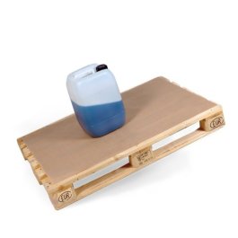 Palette mit Antirutschpapier mit starker Neigung - Kein Verrutschen!