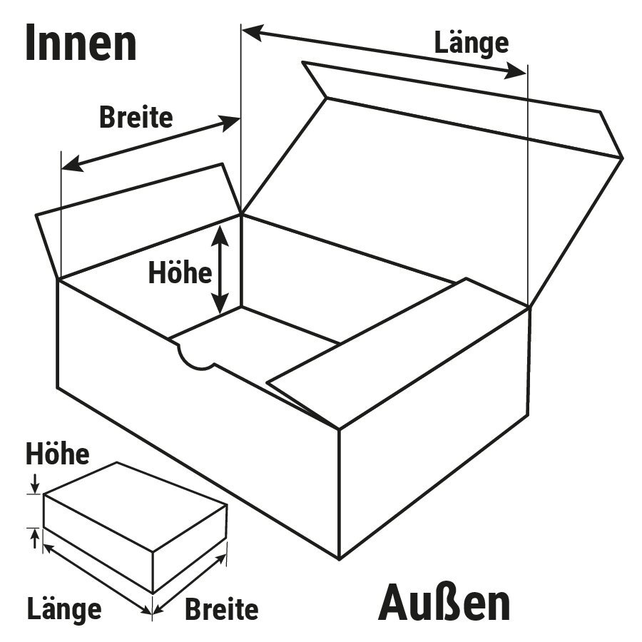 Aufrichtekarton mit Steckverschluss Aufrichtekarton mit Steckverschluss
