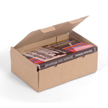 Der Aufrichte-Karton eignet sich ideal zum Versand leichter bis mittelschwerer Packstücke