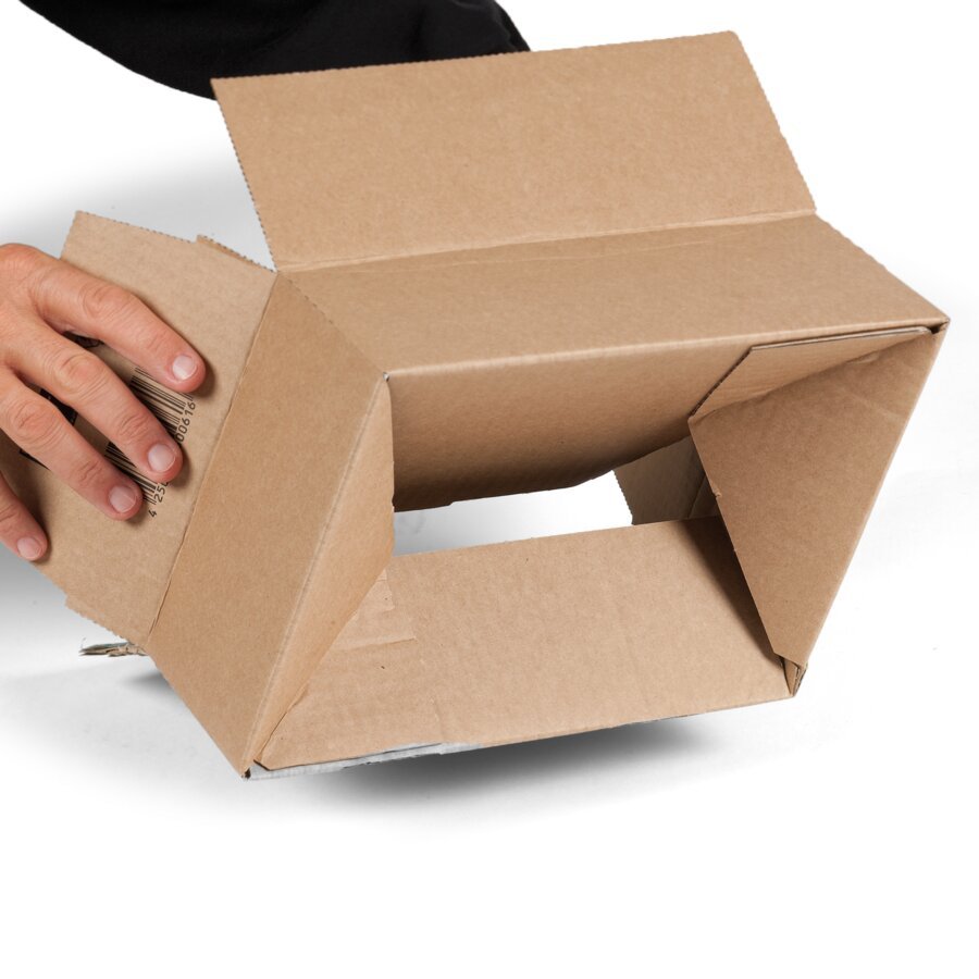 ... und der Karton fertig zum Befüllen. ... und der Karton fertig zum Befüllen.