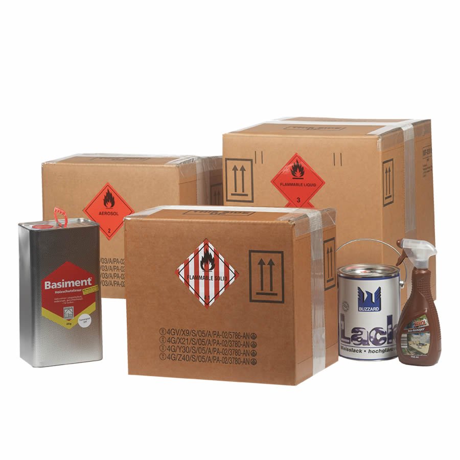Alle unsere Gefahrgutkartons sind UN-zertifiziert und eignen sich fr alle Verpackungsgruppen