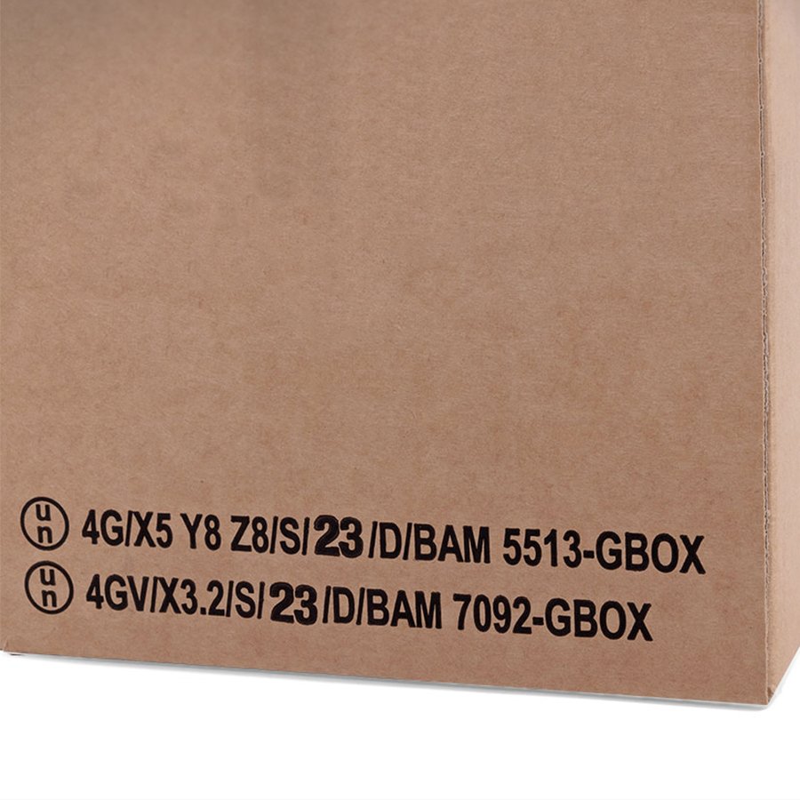 Gefahrgutkarton aus Wellpappe, mit UN-Kennzeichnung